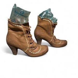 Brown Leather Ankle Boots
